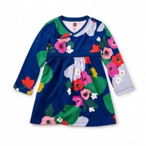 Tea collection Scotland Scottish Garden navy floral dress NEW gift 2 3